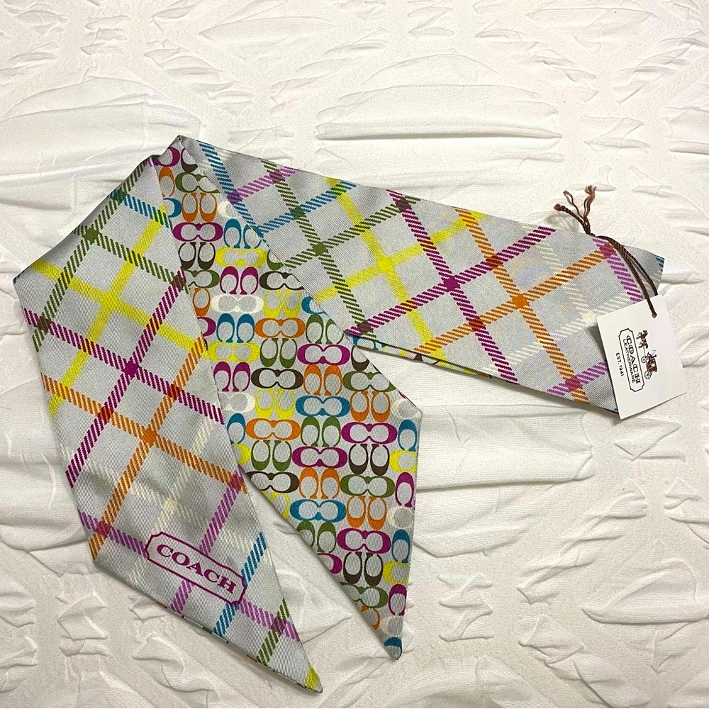 COACH SCARF TIE PURSE TIE